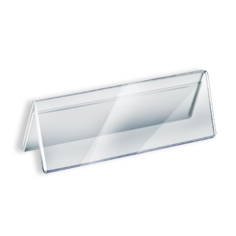 Acrylic Sign Holder Name Plate 8.5 x 2 in (Set of 10)